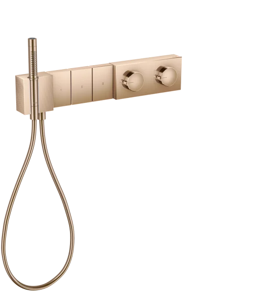 Axor Edge Thermostatic Module Select 540/100 For Concealed Installation For 3 Outlets - Diamond Cut