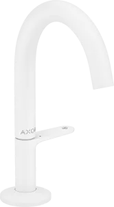 Axor One Basin Mixer Select 140 With Push-open Waste Set Matt White