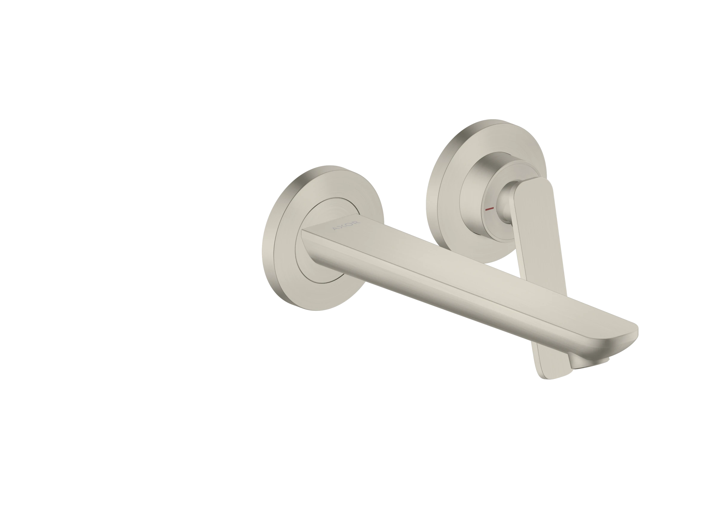 Axor Citterio C Single Lever Basin Mixer For Concealed Installation Wall-mounted With Spout 195 Mm Stainless Steel Optic