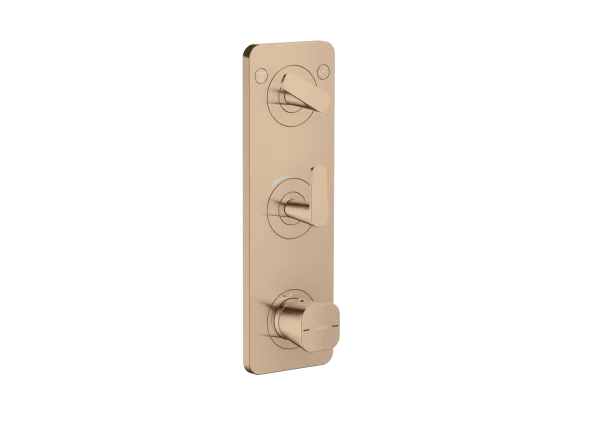Axor Citterio C Thermostatic Shower Mixer Concealed 458 X 247 X 107mm Rose Gold/gold - Polished