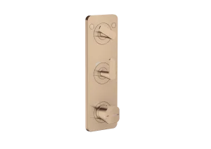 Axor Citterio C Thermostatic Shower Mixer Concealed 458 X 247 X 107mm Rose Gold/gold - Polished
