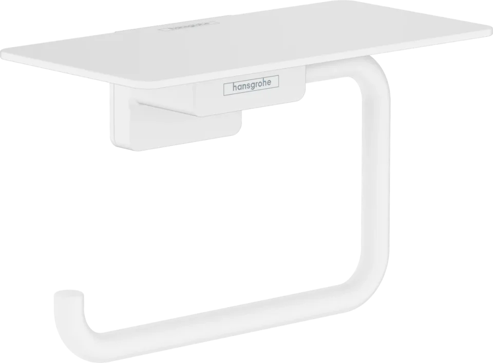 Hansgrohe Addstoris Q Toilet Roll Holders 105 X 55 X 160mm White - Matt product image - Image 1