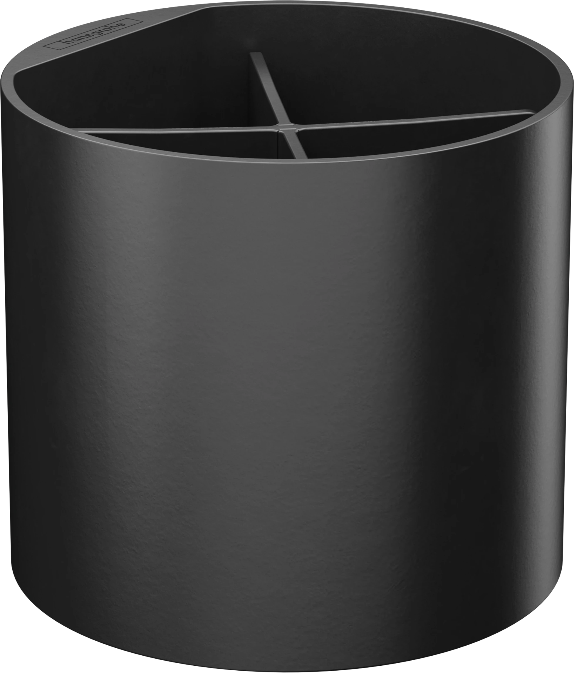 Hansgrohe Wallstoris Tooth Brush Tumbler 135 X 120 X 125mm Black - Matt