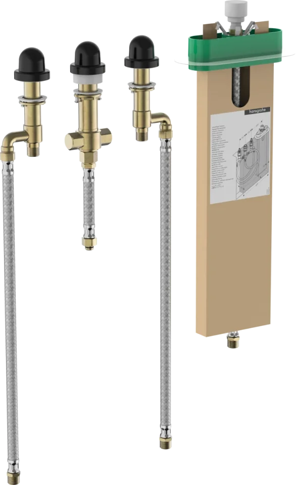 Hansgrohe Concealed Basic Set 3-/4- Hole Bath Mixers 913 X 350 X 85mm product image - Image 1