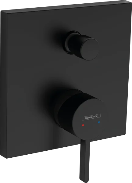 Hansgrohe Finoris Single Lever Bath Mixer For Concealed Installation Matt Black