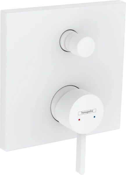 Hansgrohe Finoris Single Lever Bath Mixer For Concealed Installation With Integrated Security Combination According To En1717 Matt White
