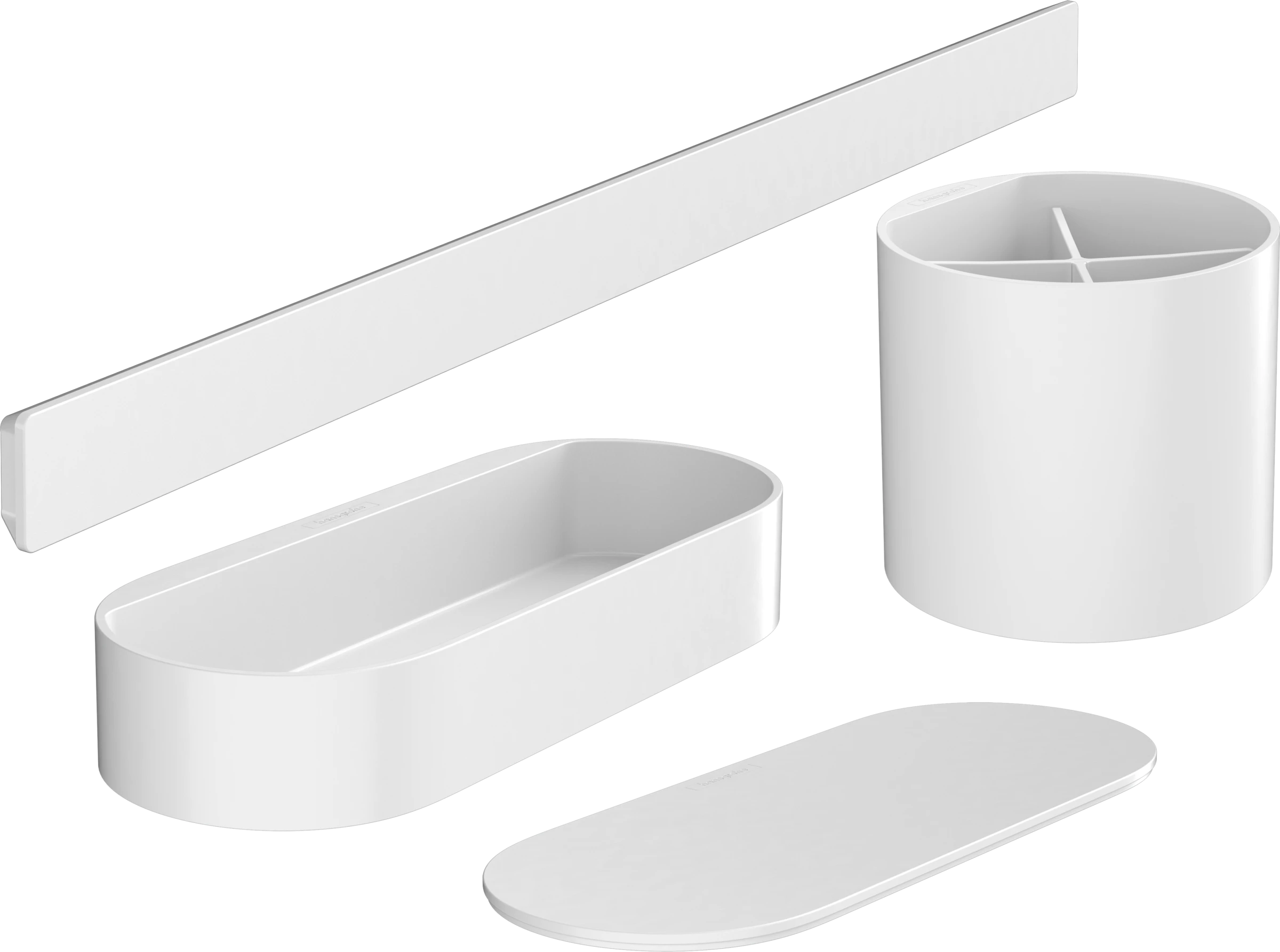 Hansgrohe Wallstoris Accessories Sets 647 X 260 X 168mm White - Matt