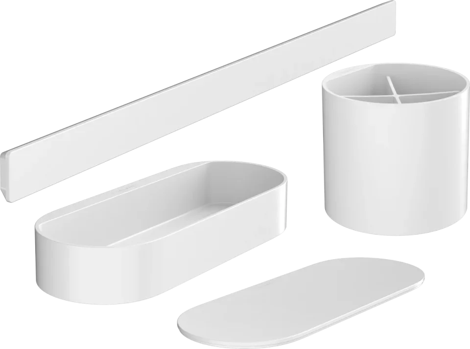 Hansgrohe Wallstoris Accessories Sets 647 X 260 X 168mm White - Matt product image - Image 1