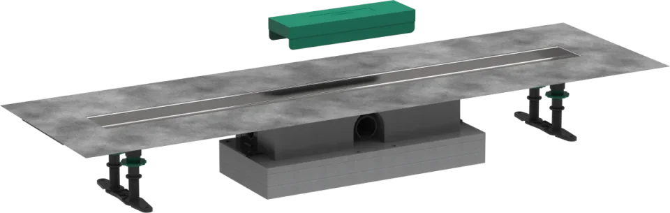 Hansgrohe Ubox Universal Concealed Basic Set Shower Wastes 1100 X 360 X 170mm product image - Image 1