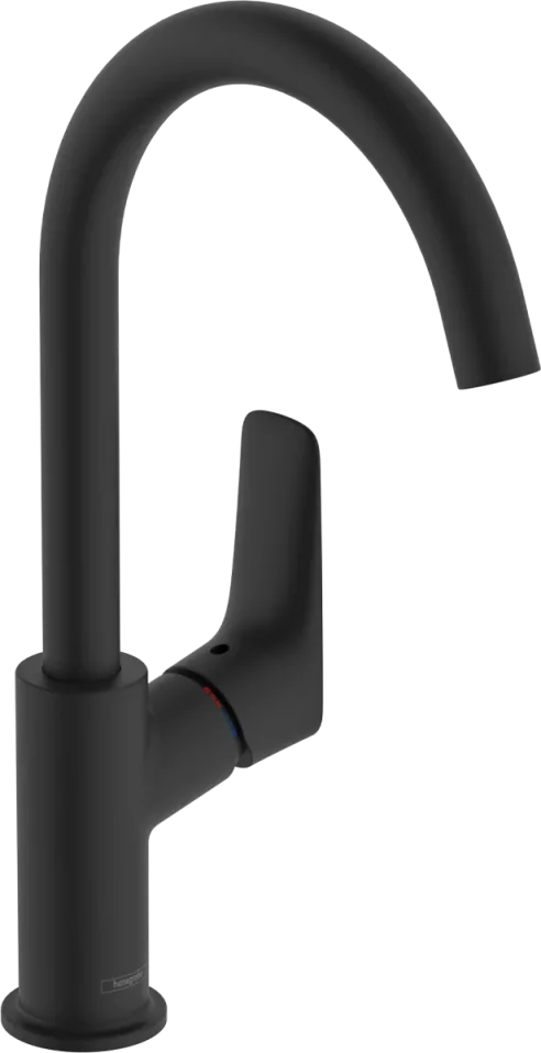 Hansgrohe Logis Manual Mixers 505 X 265 X 128mm Black - Matt product image - Image 1
