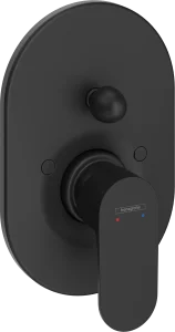 Hansgrohe Rebris S Bath Mixers Concealed 245 X 230 X 65mm Black - Matt