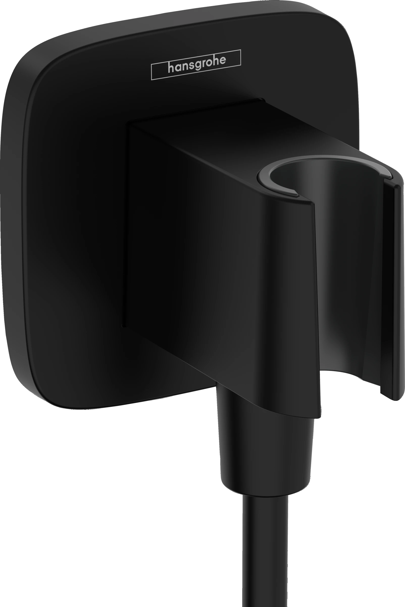 Hansgrohe Fixfit Q Wall Outlet 130 X 110 X 90mm Black - Matt