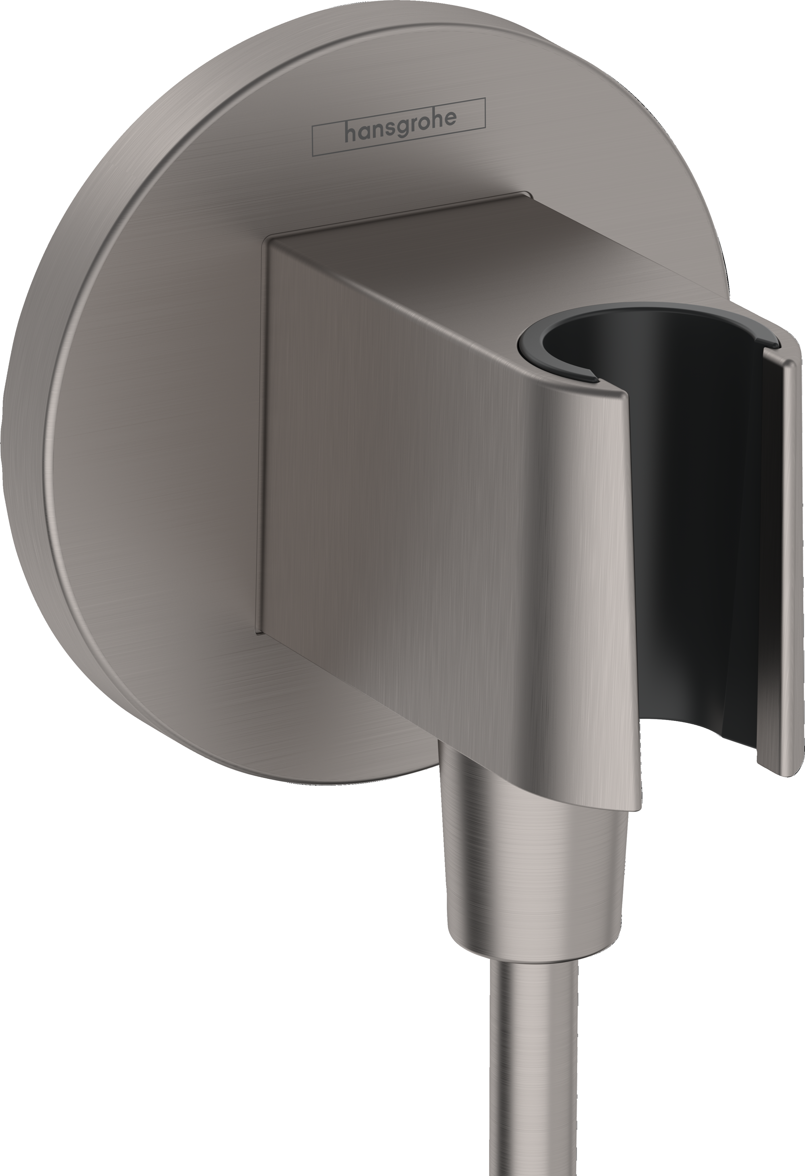 Hansgrohe Fixfit S Wall Outlet 130 X 110 X 87mm Gunmetal/chrome - Brushed product image - Image 1