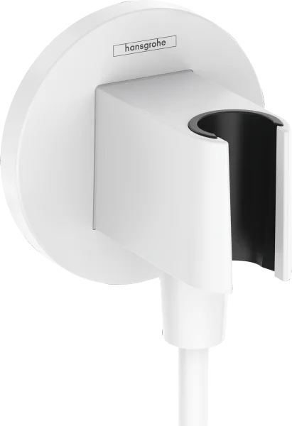Hansgrohe Fixfit S Wall Outlet With Shower Holder Matt White