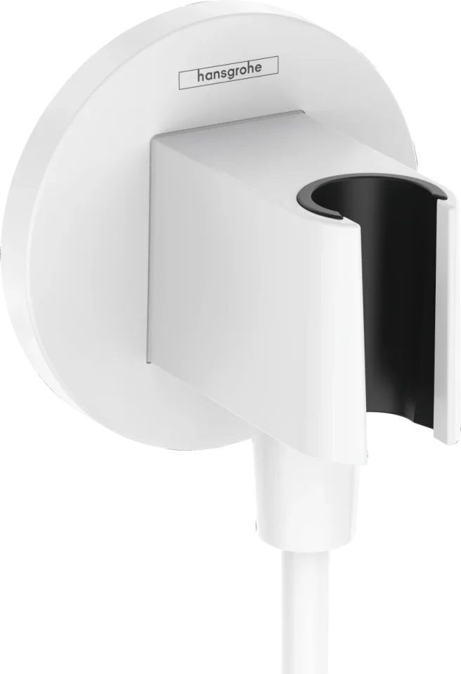 Hansgrohe Fixfit S Wall Outlet 130 X 110 X 87mm White - Matt product image - Image 1