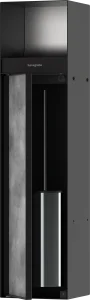Hansgrohe Xtrastoris Rock Wall Niches 821 X 255 X 160mm Black - Matt