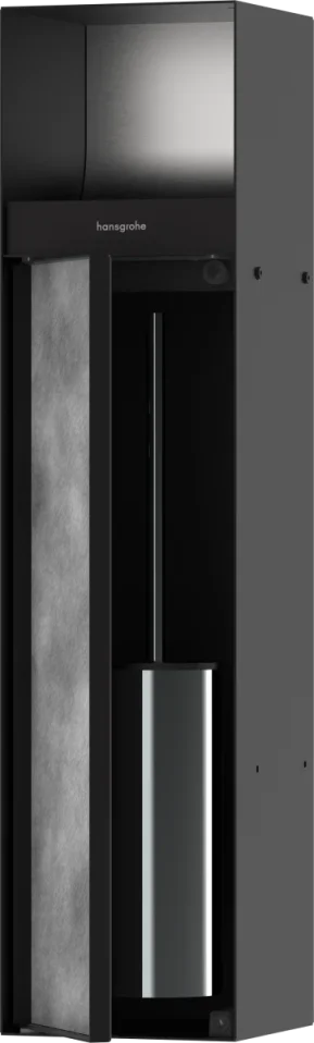 Hansgrohe Xtrastoris Rock Wall Niches 821 X 255 X 160mm Black - Matt product image - Image 1