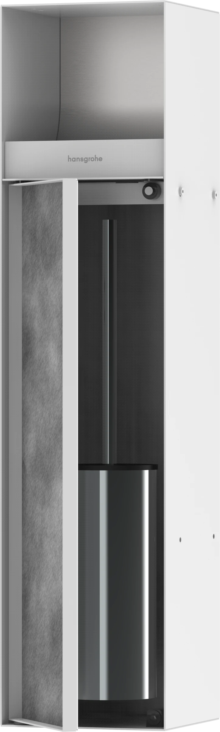 Hansgrohe Xtrastoris Rock Wall Niches 820 X 250 X 158mm White - Matt