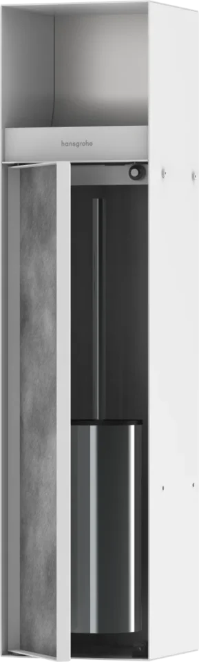 Hansgrohe Xtrastoris Rock Wall Niches 820 X 250 X 158mm White - Matt product image - Image 1