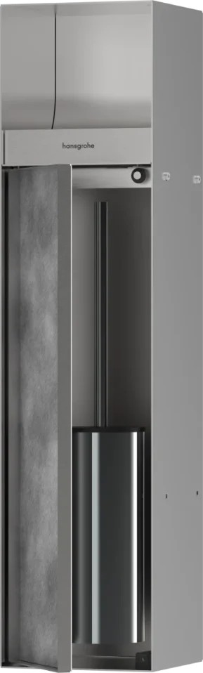 Hansgrohe Xtrastoris Rock Wall Niches 820 X 252 X 160mm Stainless Steel - Brushed product image - Image 1