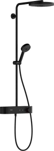 Hansgrohe Pulsify S Showerpipes With Thermostatic Mixer 1174 X 360 X 165mm Black - Matt