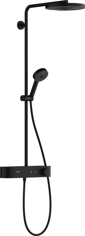 Hansgrohe Pulsify S Showerpipes With Thermostatic Mixer 1174 X 360 X 165mm Black - Matt product image - Image 1
