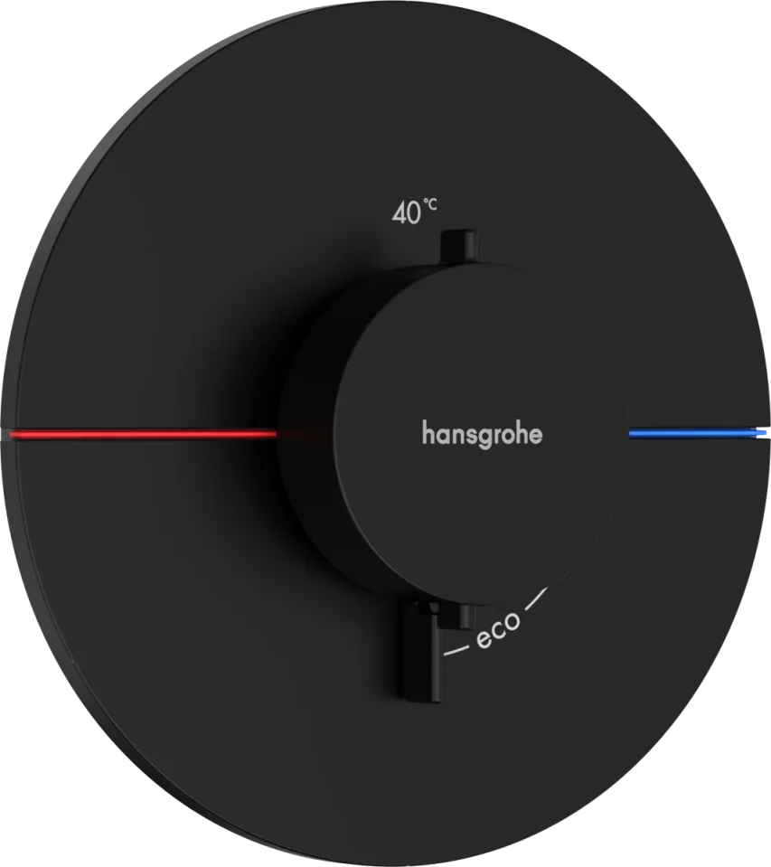 Hansgrohe Showerselect Comfort S Thermostatic Shower Mixer Concealed 262 X 233 X 168mm Black - Matt product image - Image 1