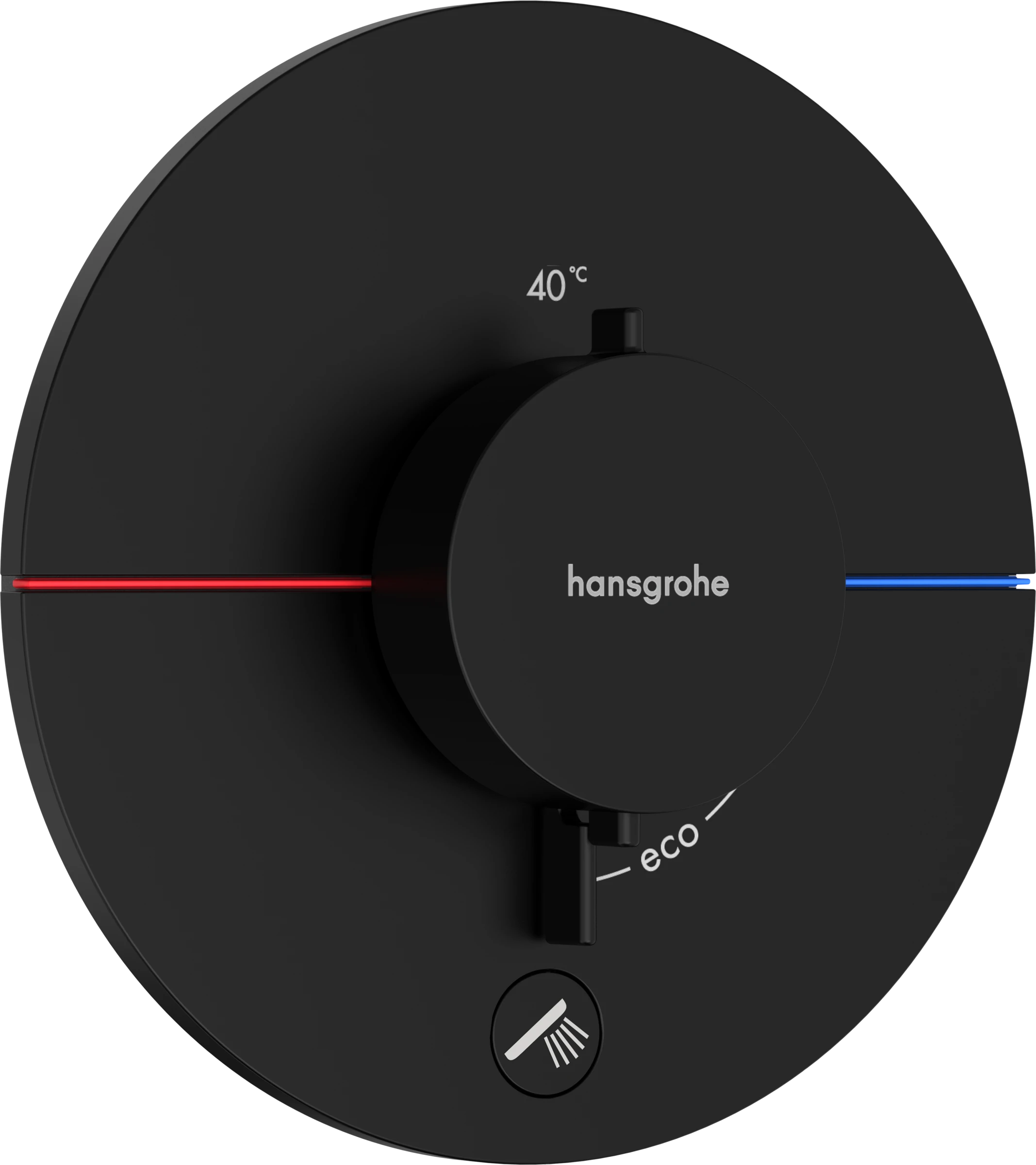 Hansgrohe Showerselect Comfort S Thermostatic Shower Mixer Concealed 262 X 233 X 168mm Black - Matt
