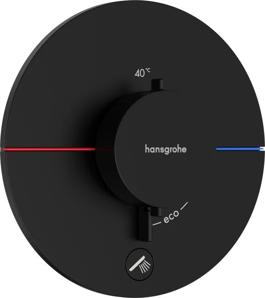 Hansgrohe Showerselect Comfort S Thermostatic Shower Mixer Concealed 262 X 233 X 168mm Black - Matt