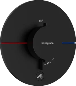 Hansgrohe Showerselect Comfort S Thermostatic Shower Mixer Concealed 262 X 233 X 168mm Black - Matt