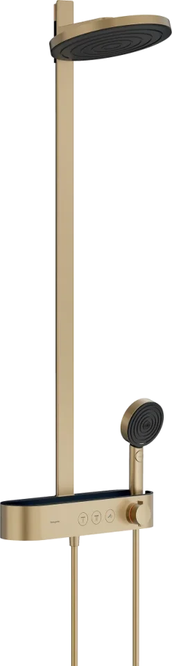 Hansgrohe Pulsify S Showerpipes With Thermostatic Mixer 1187 X 365 X 180mm Bronze - Brushed product image - Image 1
