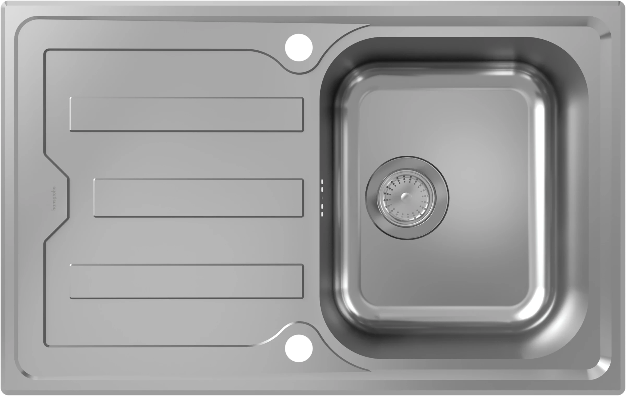 Hansgrohe S44 Sinks 850 X 560 X 240mm Stainless Steel