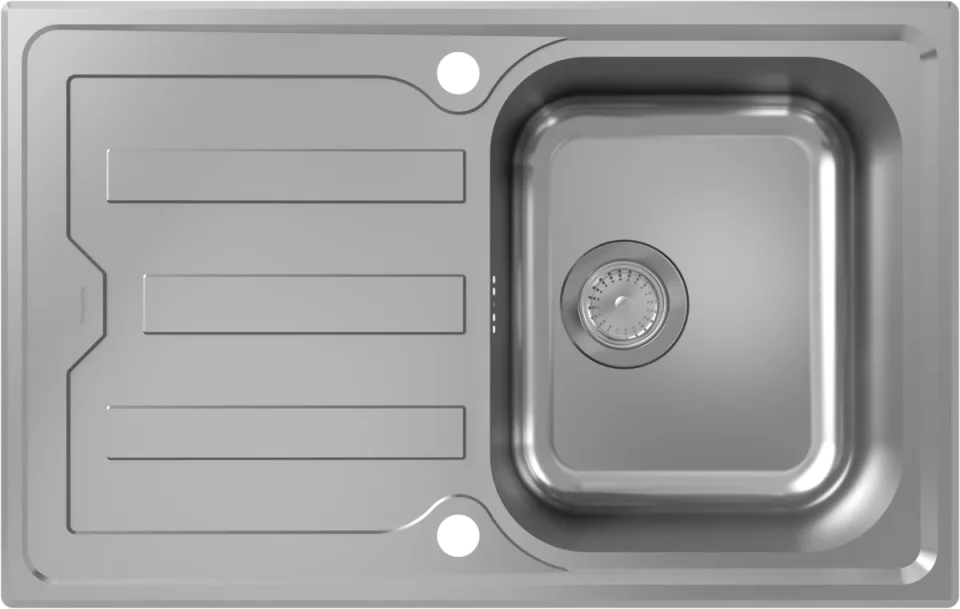 Hansgrohe S44 Sinks 850 X 560 X 240mm Stainless Steel product image - Image 1