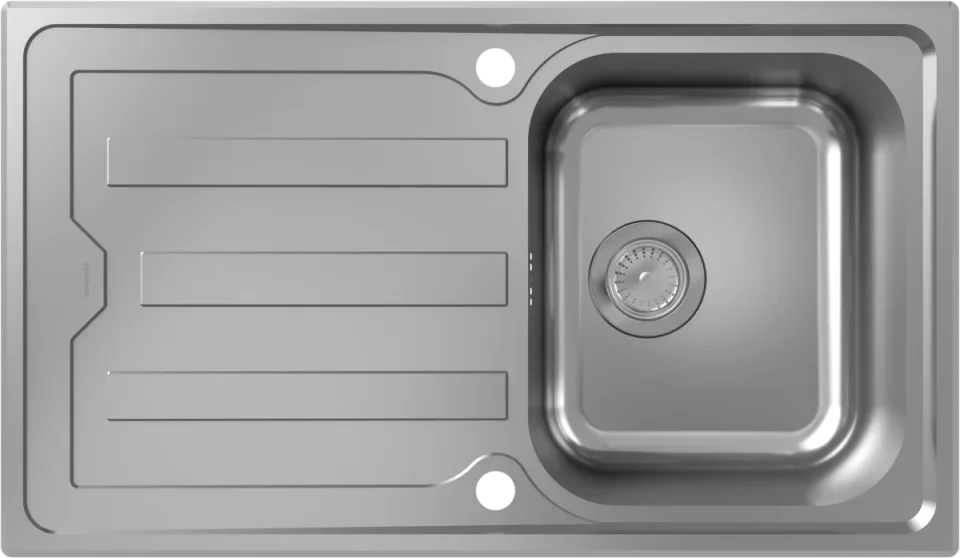 Hansgrohe S44 Sinks 913 X 560 X 240mm Stainless Steel product image - Image 1