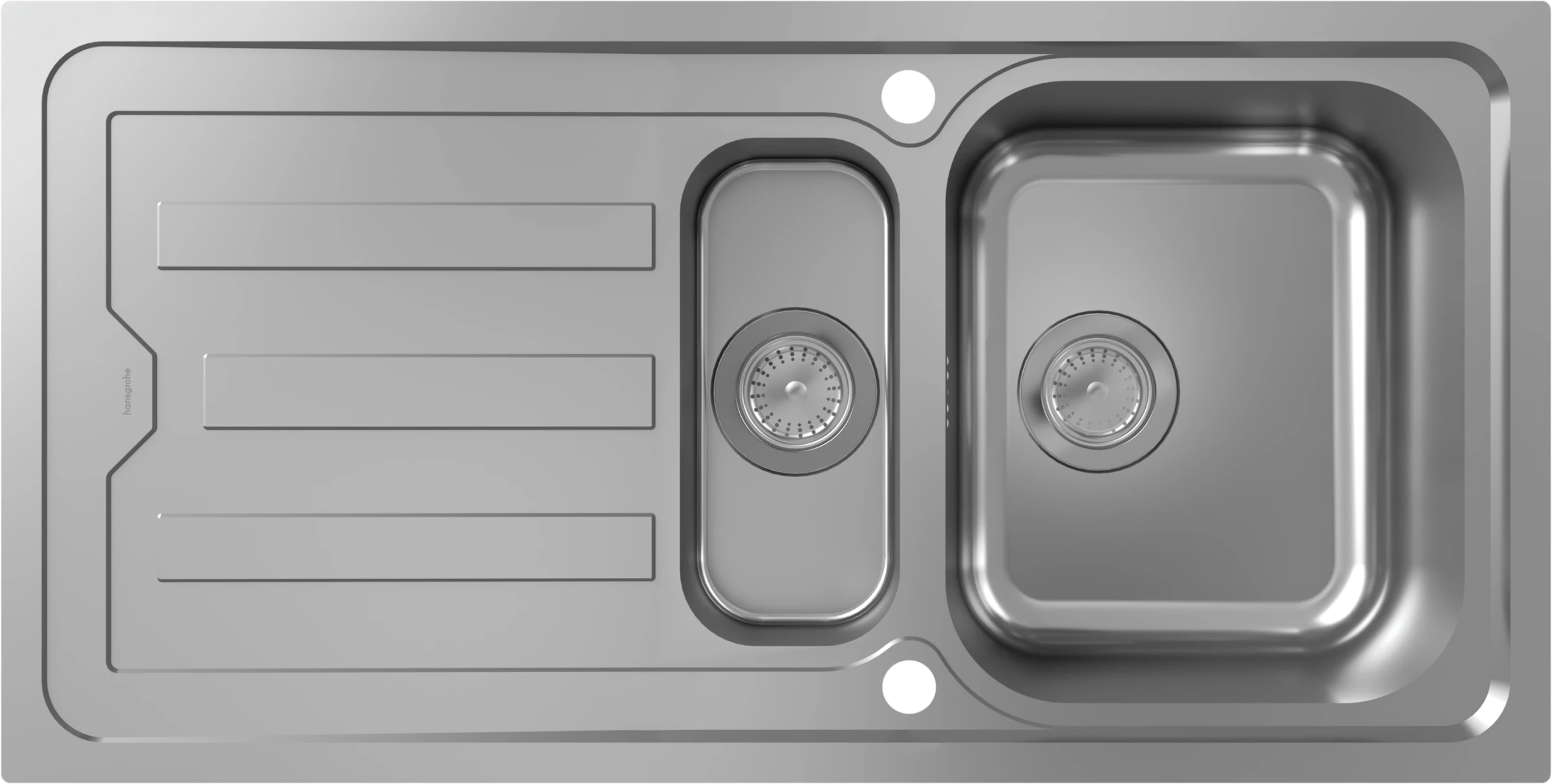 Hansgrohe S44 Sinks 1092 X 684 X 242mm Stainless Steel