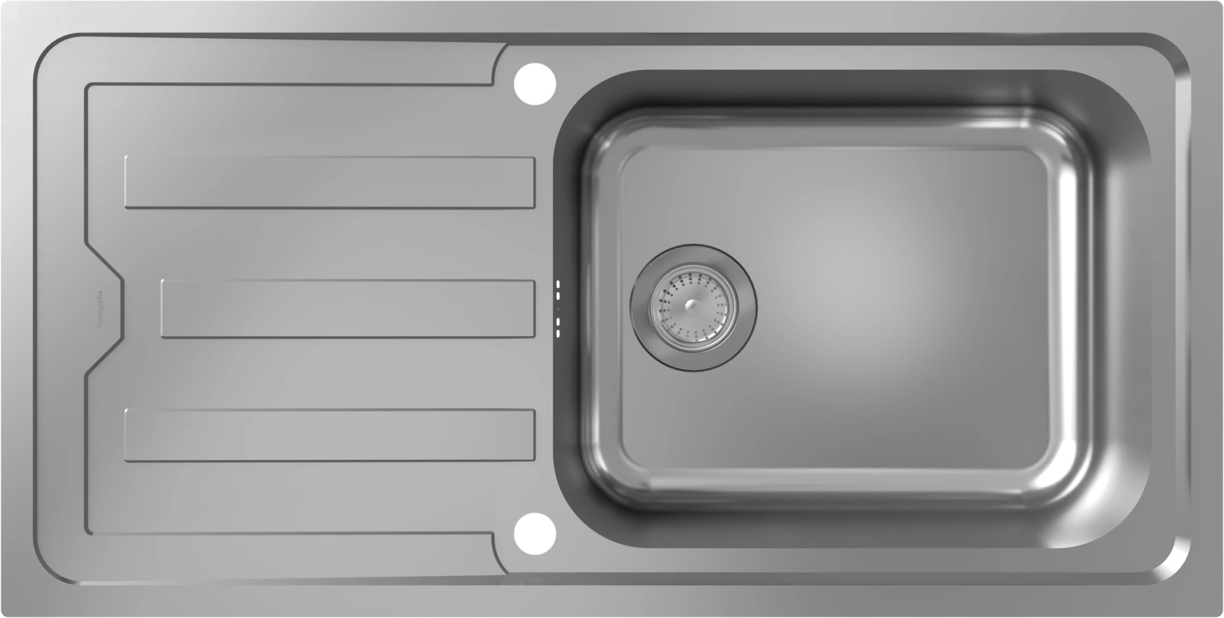 Hansgrohe S44 Sinks 1092 X 684 X 242mm Stainless Steel
