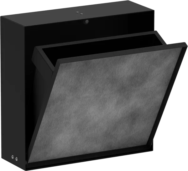Hansgrohe Xtrastoris Rock Recessed Waste Bin With Tileable Door 300/300/100 Matt Black