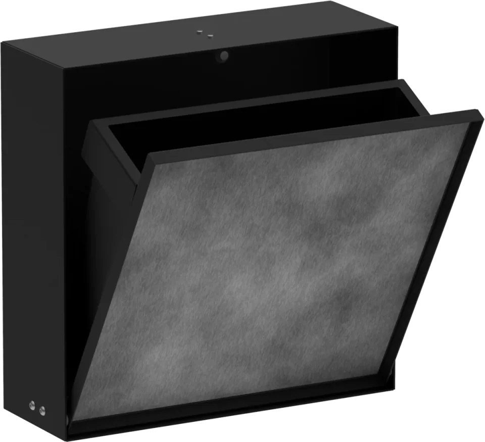 Hansgrohe Xtrastoris Rock Wall Niches 470 X 411 X 120mm Black - Matt product image - Image 1