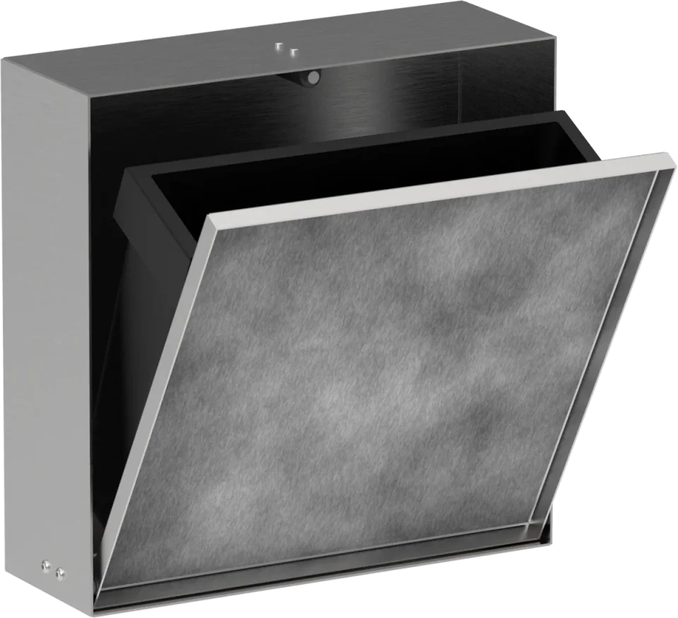 Hansgrohe Xtrastoris Rock Wall Niches 470 X 411 X 120mm Stainless Steel - Brushed product image - Image 1