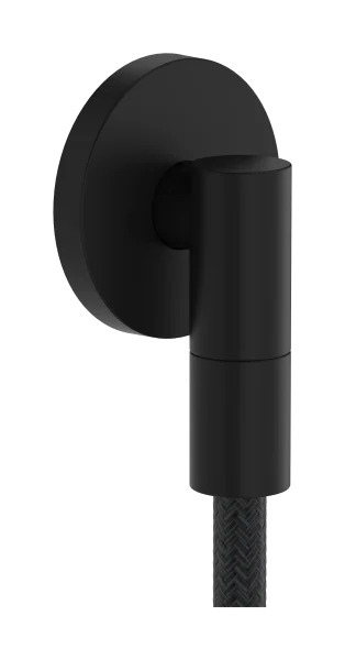 Hansgrohe Fixfit Fine S Wall Outlet With Non-return Valve Matt Black