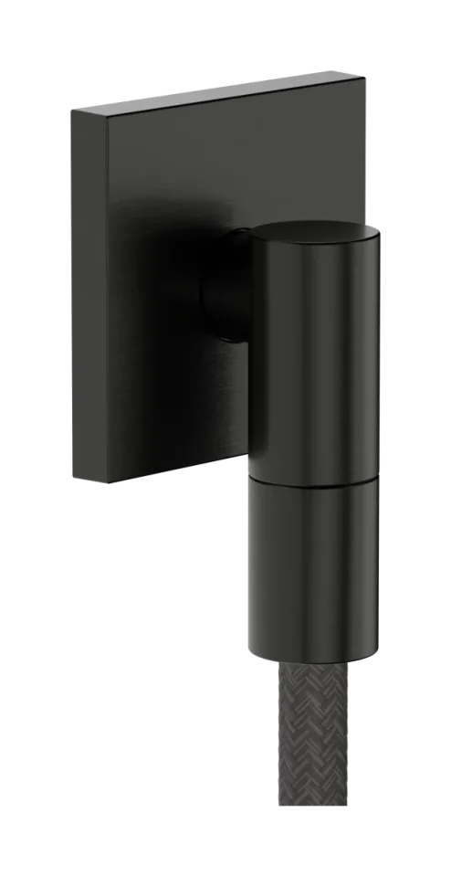Hansgrohe Fixfit Fine E Wall Outlet 97 X 83 X 65mm Gunmetal/chrome - Brushed product image - Image 1