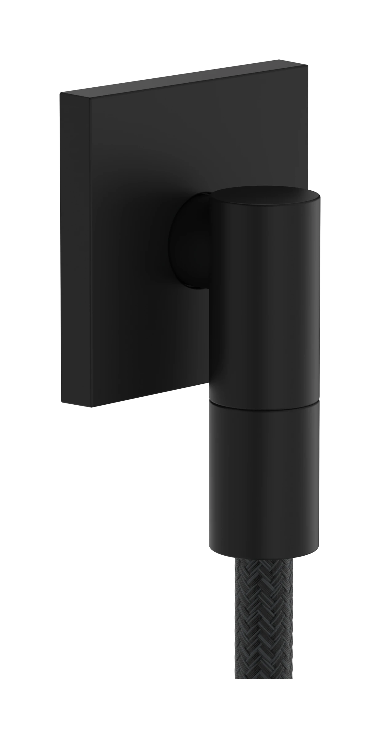 Hansgrohe Fixfit Fine E Wall Outlet With Non-return Valve Matt Black