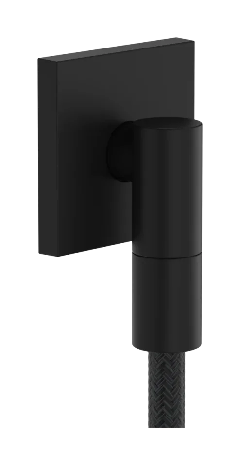 Hansgrohe Fixfit Fine E Wall Outlet 97 X 83 X 65mm Black - Matt product image - Image 1