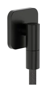 Hansgrohe Fixfit Fine Q Wall Outlet 97 X 83 X 65mm Gunmetal/chrome - Brushed product image - Image 1