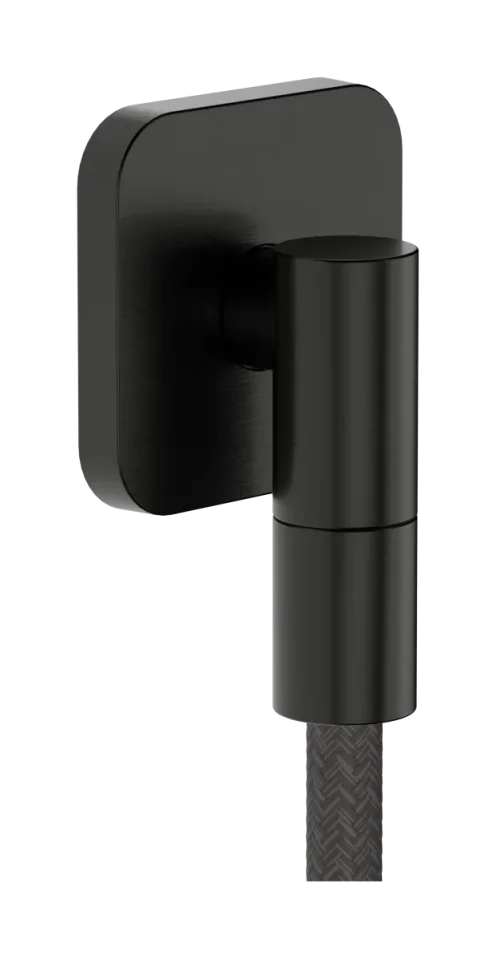 Hansgrohe Fixfit Fine Q Wall Outlet 97 X 83 X 65mm Gunmetal/chrome - Brushed product image - Image 1
