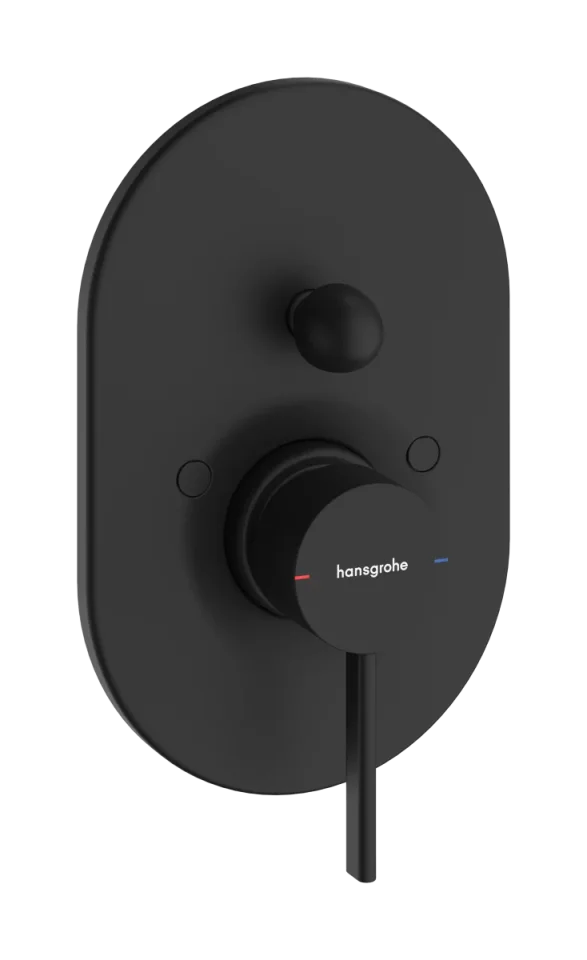 Hansgrohe Zesis S Bath Mixers Concealed 240 X 226 X 60mm Black - Matt product image - Image 1