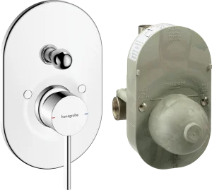 Hansgrohe Zesis S Bath Mixers Concealed 230 X 180 X 125mm Chrome