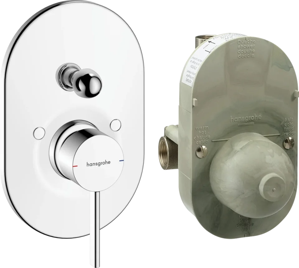 Hansgrohe Zesis S Bath Mixers Concealed 230 X 180 X 125mm Chrome product image - Image 1