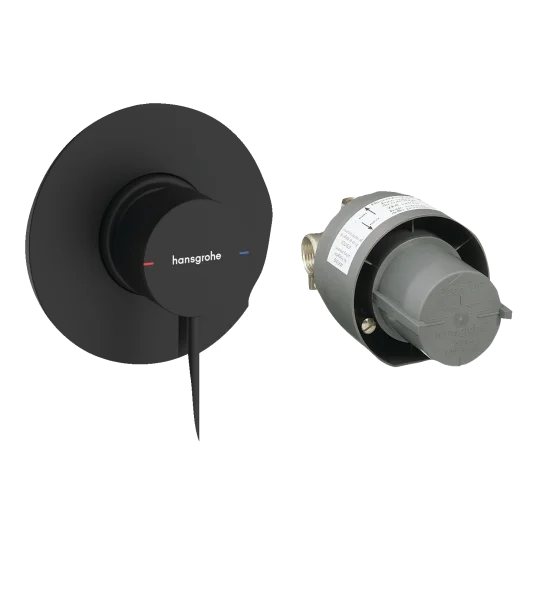 Hansgrohe Zesis S Single Lever Shower Mixer-set For Concealed Installation Matt Black