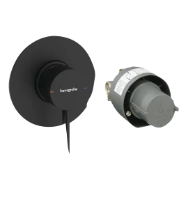 Hansgrohe Zesis S Single Lever Shower Mixer-set For Concealed Installation Matt Black
